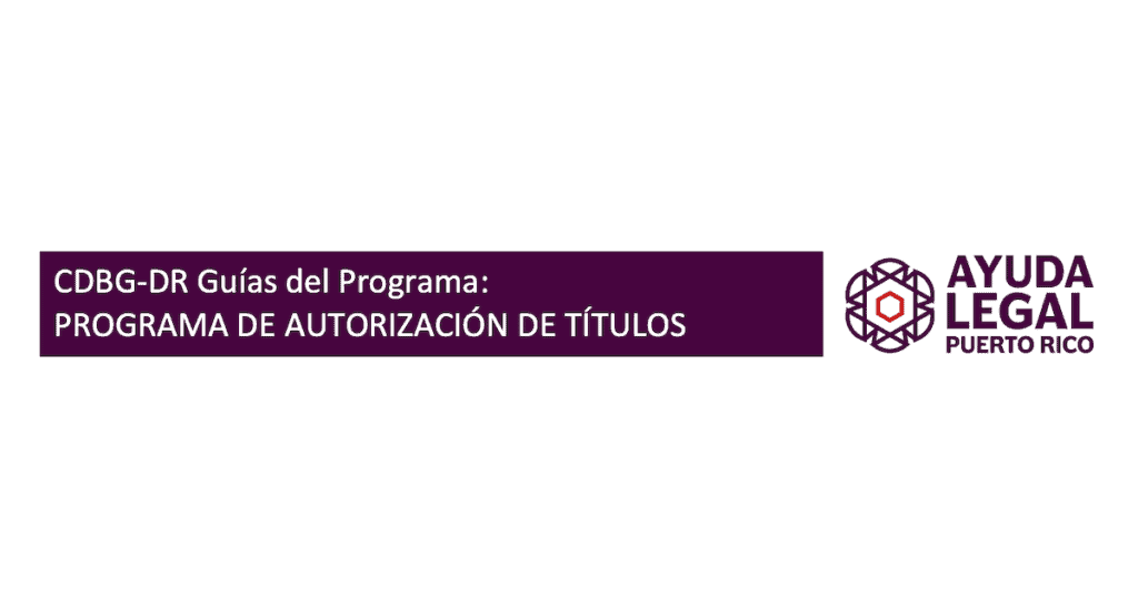 Guía para el programa de autorización de título Guía para el programa de autorización de título
