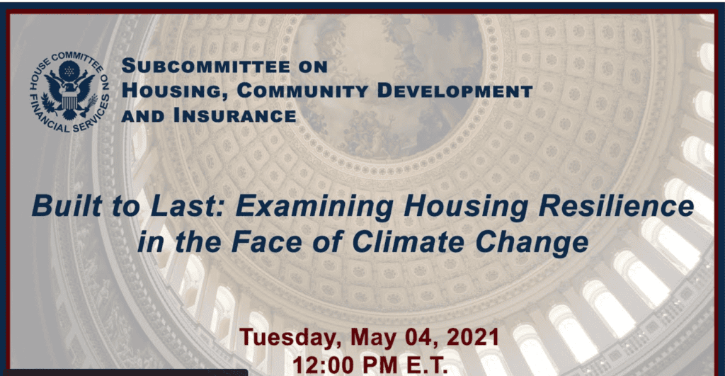 Congressional hearing testimony