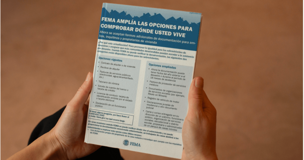 ¡Sabemos ganar! FEMA flexibiliza requisitos de asistencia a sobrevivientes de desastres ¡Sabemos ganar! FEMA flexibiliza requisitos de asistencia a sobrevivientes de desastres