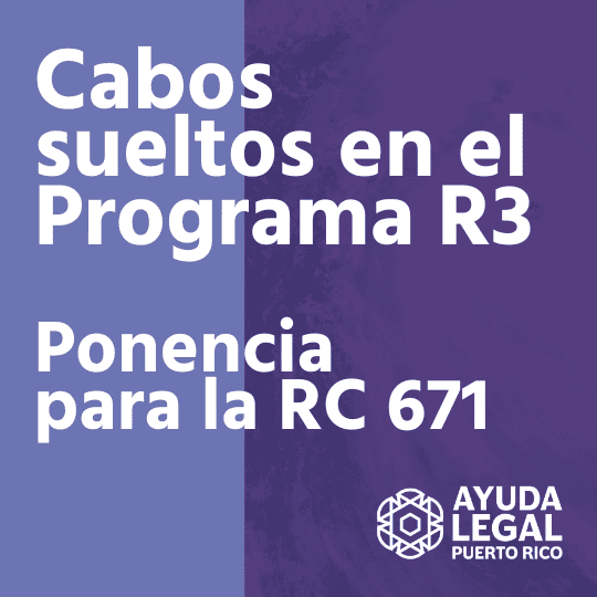 Ponencia con relación a la Resolución Conjunta 671 Ponencia con relación a la Resolución Conjunta 671