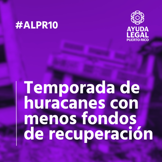 Temporada de huracanes con menos fondos de recuperación